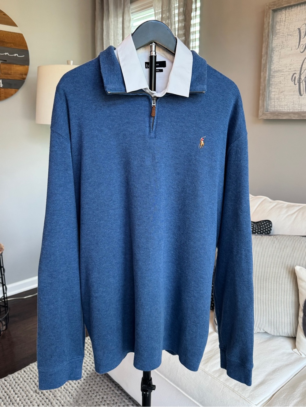 Polo by Ralph Lauren - Blue Quarter-Zip Pullover
